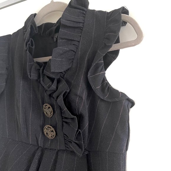 Voom by Joy Han Gray Pinstripe Midi Dress Size M - Picture 5 of 12